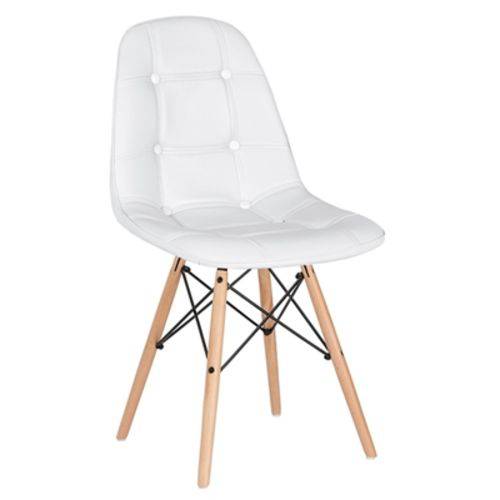 Assistência Técnica, SAC e Garantia do produto Cadeira Estofada Eames Botonê - Eiffel - Branco - Madeira Clara