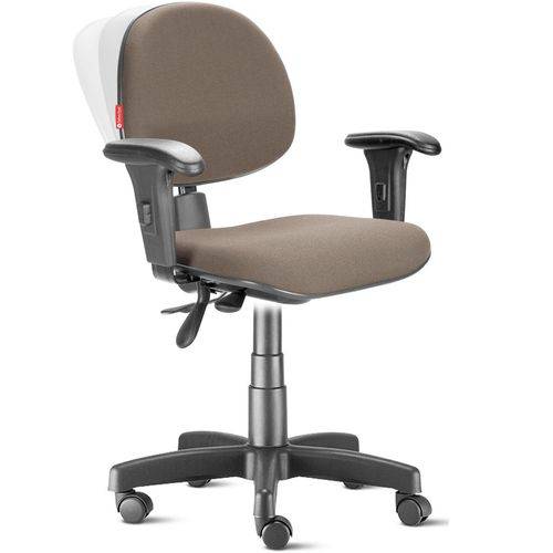 Assistência Técnica, SAC e Garantia do produto Cadeira Executiva Ergonômica Nr17 com Braços Tecido Areia Cb38