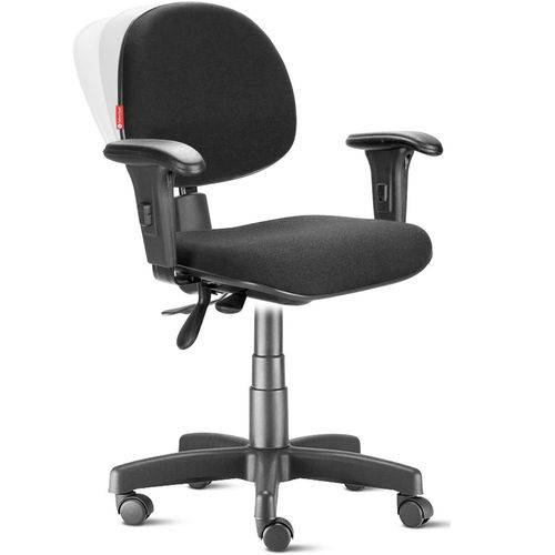 Assistência Técnica, SAC e Garantia do produto Cadeira Executiva Ergonômica Nr17 com Braços Tecido Preto Cb38