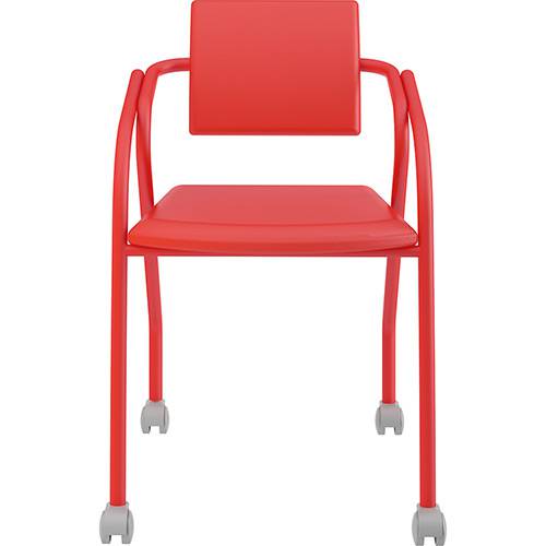 Assistência Técnica, SAC e Garantia do produto Cadeira Flavia 1713 com Rodízios Napa Vermelha - Carraro
