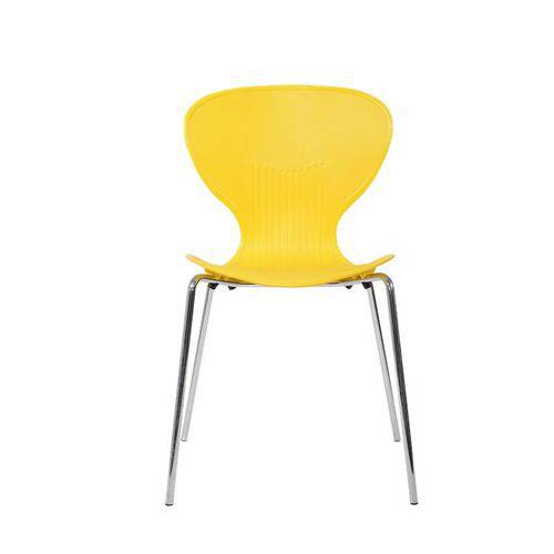 Assistência Técnica, SAC e Garantia do produto Cadeira Formiga em Polipropileno na Cor Amarela com Pés Cromados