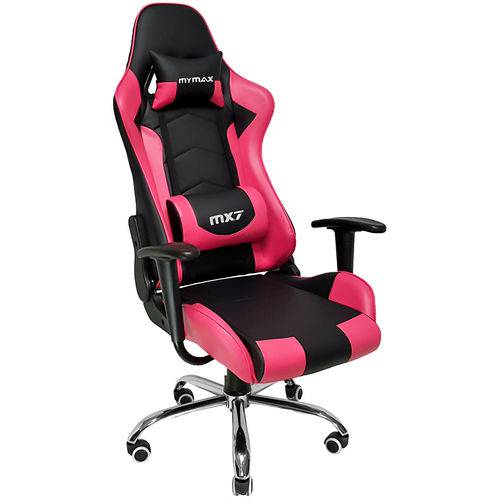 Assistência Técnica, SAC e Garantia do produto Cadeira Gamer MX7 Giratoria Preto/Rosa Mymax
