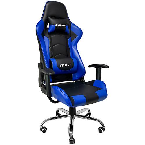 Assistência Técnica, SAC e Garantia do produto Cadeira Gamer Mymax Mx7 Giratória Preta/Azul