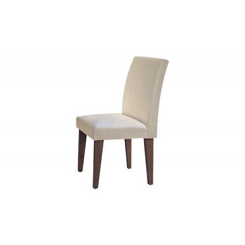 Assistência Técnica, SAC e Garantia do produto Cadeira Grécia 100% MDF (Kit com 2 Cadeiras) - Móveis Rufato - Café/Veludo Creme - Móveis Bom de Preço -
