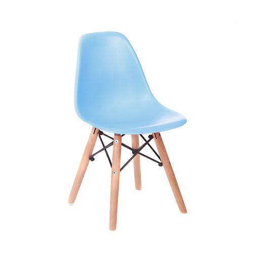 Assistência Técnica, SAC e Garantia do produto Cadeira Infantil Eames Junior - Azul com Base de Madeira Natural