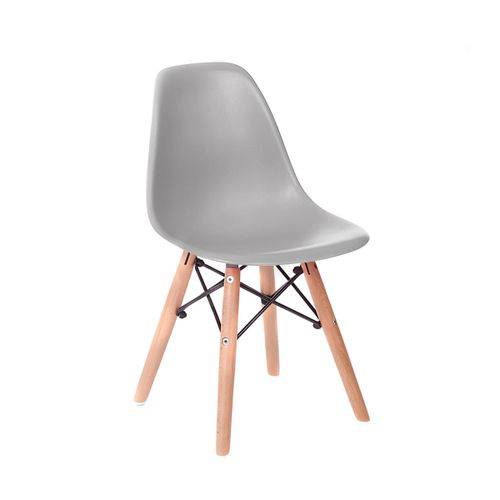 Assistência Técnica, SAC e Garantia do produto Cadeira Infantil Eames Junior - Cinza com Base de Madeira Natural