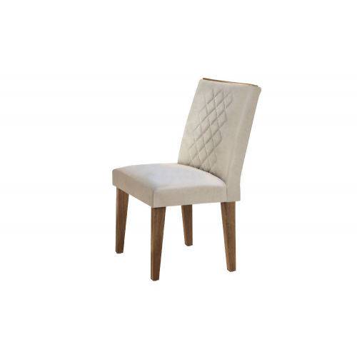 Assistência Técnica, SAC e Garantia do produto Cadeira Jade 100% MDF (Kit com 2 Cadeiras) - Móveis Rufato - Imbuia/Veludo Creme - Móveis Bom de Preço -