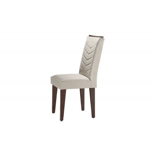 Assistência Técnica, SAC e Garantia do produto Cadeira Londrina 100% MDF (Kit com 2 Cadeiras) - Móveis Rufato - Café/Veludo Creme - Móveis Bom de Preço -