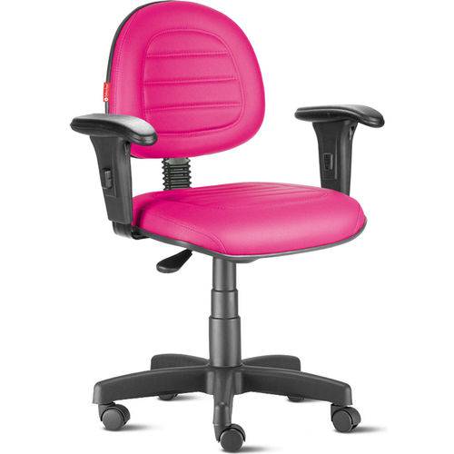 Assistência Técnica, SAC e Garantia do produto Cadeira Pink Executiva Giratória Gomada com Braços Reguláveis Cb73