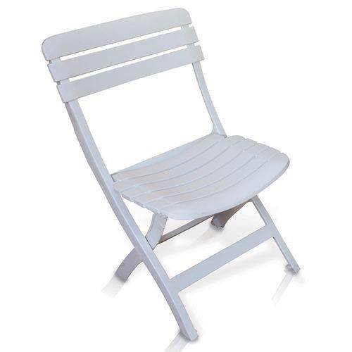 Assistência Técnica, SAC e Garantia do produto Cadeira Plástica Dobrável Ripada Branca - Antares
