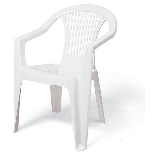 Assistência Técnica, SAC e Garantia do produto Cadeira Plástica Monobloco com Bracos Guarapari Branca Tramontina 92208/010