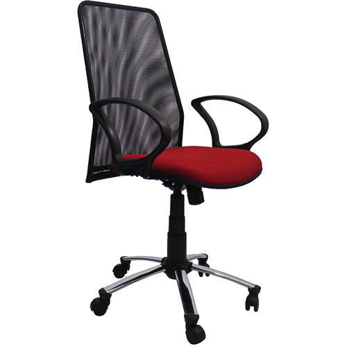 Assistência Técnica, SAC e Garantia do produto Cadeira Presidente Tela Giratória Cromada e Vermelho - At.home