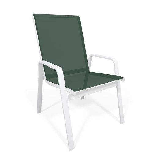 Assistência Técnica, SAC e Garantia do produto Cadeira Riviera Piscina Praia Alumínio Branco Tela Verde