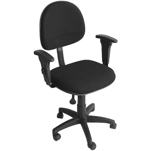 Assistência Técnica, SAC e Garantia do produto Cadeira Secretária com Braço Tecido Preto - Classic Home
