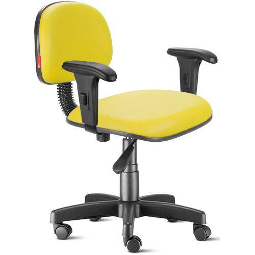 Assistência Técnica, SAC e Garantia do produto Cadeira Secretária com Braços Courvim Amarelo Cb15