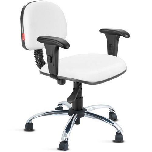 Assistência Técnica, SAC e Garantia do produto Cadeira Secretária Giratória com Braços Branco Cb16