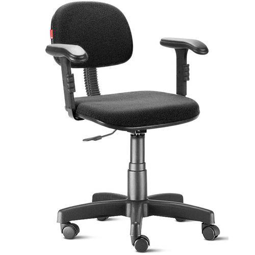 Assistência Técnica, SAC e Garantia do produto Cadeira Secretária Giratória Tecido com Braços Preto Cb12