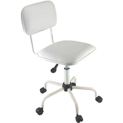 Assistência Técnica, SAC e Garantia do produto Cadeira Secretária Laminada Color Pistão à Gás Corano Branco - At.home