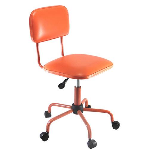 Assistência Técnica, SAC e Garantia do produto Cadeira Secretária Laminada Color Pistão à Gás Corano Laranja - At.home