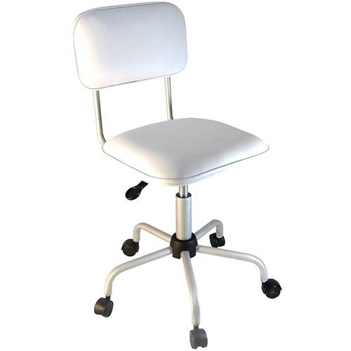 Assistência Técnica, SAC e Garantia do produto Cadeira Secretária Laminada Color Pistão à Gás Corano Prata e Branco - At.home