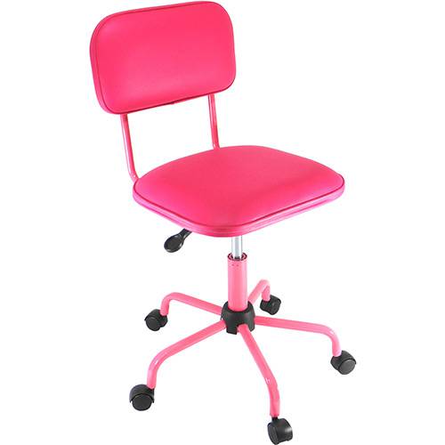 Assistência Técnica, SAC e Garantia do produto Cadeira Secretária Laminada Color Pistão à Gás Corano Rosa - At.home
