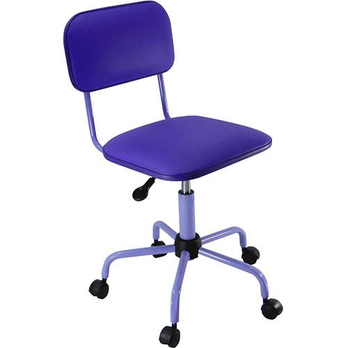Assistência Técnica, SAC e Garantia do produto Cadeira Secretária Laminada Color Pistão à Gás Corano Roxo - At.home