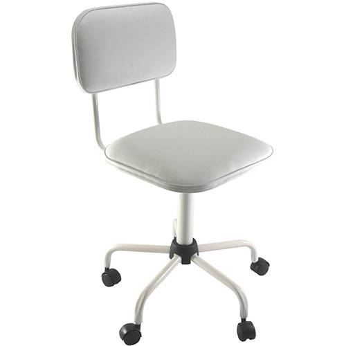 Assistência Técnica, SAC e Garantia do produto Cadeira Secretária Laminada Color Pistão Fixo Corano Branco - At.home