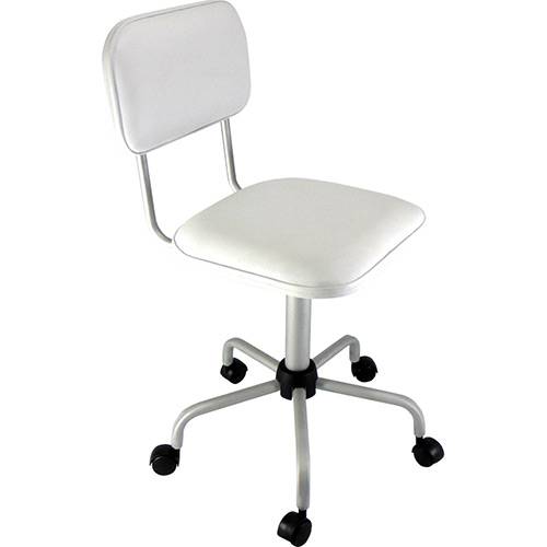 Assistência Técnica, SAC e Garantia do produto Cadeira Secretária Laminada Color Pistão Fixo Corano Prata e Branco - At.home