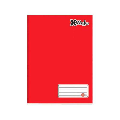 Assistência Técnica, SAC e Garantia do produto Caderno Brochurão Capa Dura Costurado 96 Folhas Sem Pauta X-WRITE Vermelho Maxima