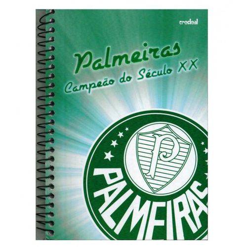 Assistência Técnica, SAC e Garantia do produto Caderno Espiral 1/4 Palmeiras Capa Dura Pequeno - 96 Folhas - Credeal