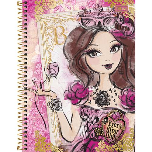 Assistência Técnica, SAC e Garantia do produto Caderno Universitário Tilibra Ever After High Menina com Rosa Capa Dura 1 Matéria - 96 Folhas