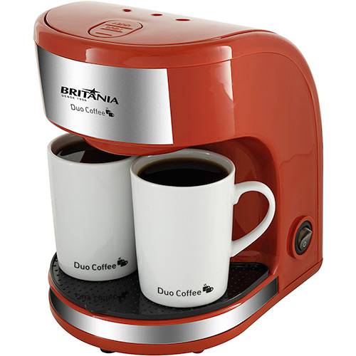 Assistência Técnica, SAC e Garantia do produto Cafeteira Elétrica Britânia Duo Coffee 2 Xícaras Vermelha - 450W