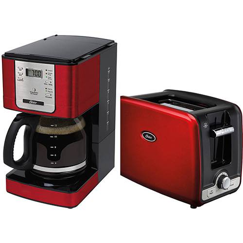 Assistência Técnica, SAC e Garantia do produto Cafeteira Flavor Programável + Torradeira Square Vermelha Oster - 110V