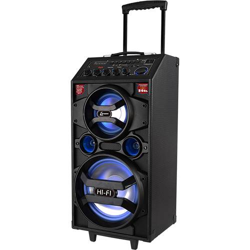 Assistência Técnica, SAC e Garantia do produto Caixa de Som Amplificadora Bluetooth Lenoxx CA318 Preta 300W Multiuso com Karaokê