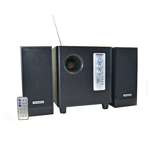 Assistência Técnica, SAC e Garantia do produto Caixa de Som Subwoofer + 2 Caixas Black Piano Radio Fm/Bluetooh/USB/Cartão Sd Microdigi Md-Sf6200u