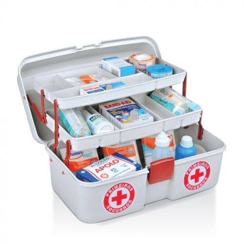 Assistência Técnica, SAC e Garantia do produto Caixa Emergência Kit Primeiros Socorros Mala Remédios Maleta