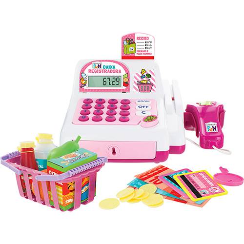 Assistência Técnica, SAC e Garantia do produto Caixa Registradora Rosa - Multikids