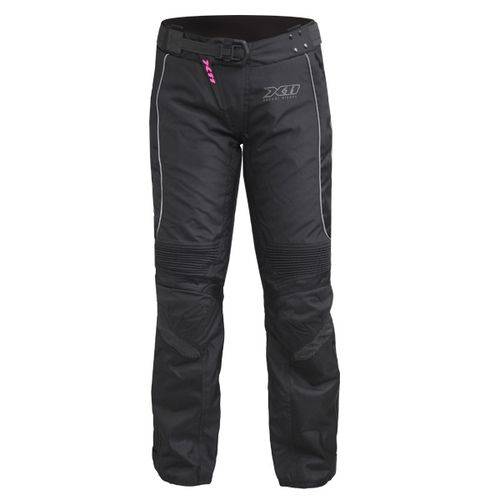 Assistência Técnica, SAC e Garantia do produto Calça X11 Troy Feminina Impermeável com Proteções para Mulher Motociclista Preto / Rosa M