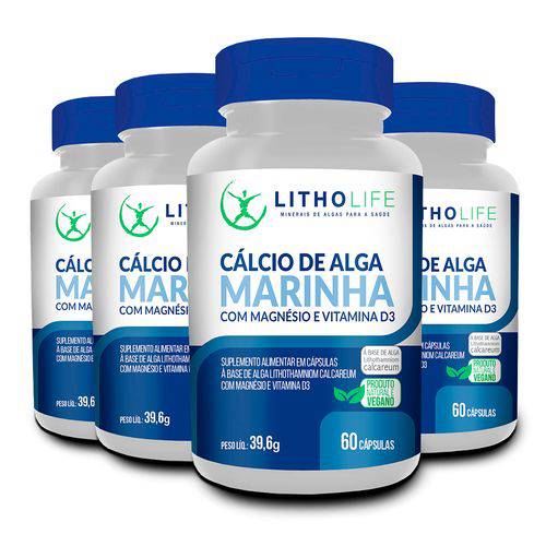 Assistência Técnica, SAC e Garantia do produto Cálcio de Alga Marinha com Magnésio e Vitamina D3 - 4 Unidades