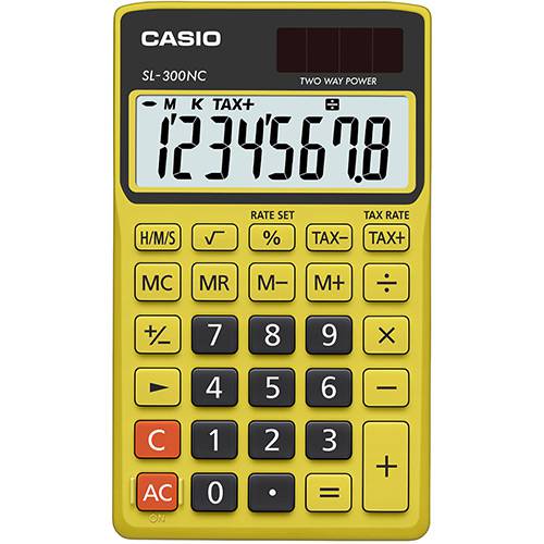 Assistência Técnica, SAC e Garantia do produto Calculadora Básica 8 Dígitos SL-300NC Amarelo - Casio