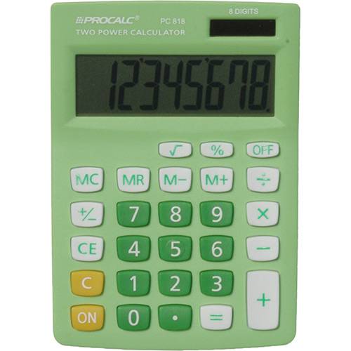 Assistência Técnica, SAC e Garantia do produto Calculadora Básica Procalc - Verde Limão