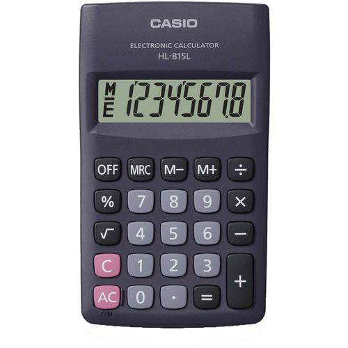 Assistência Técnica, SAC e Garantia do produto Calculadora de Bolso 8Digitos Preta Casio