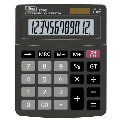 Assistência Técnica, SAC e Garantia do produto Calculadora de Mesa 12 Dígitos Pequena TC05 Preta