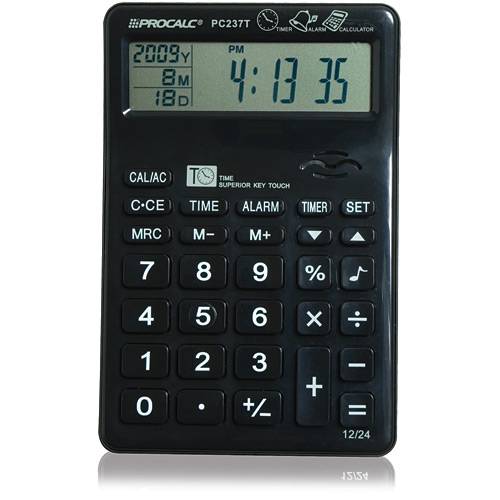 Assistência Técnica, SAC e Garantia do produto Calculadora de Mesa 10 Dig Procalc C/Relogio/Alarme