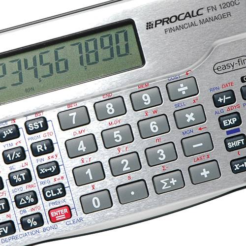 Assistência Técnica, SAC e Garantia do produto Calculadora Financeira Procalc Fn1200C com Teclas Rpn & Alg Funciona 100% Compat. C/ Padrao Mercado