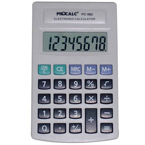 Assistência Técnica, SAC e Garantia do produto Calculadora Pessoal Procalc 8 Díg Pc082