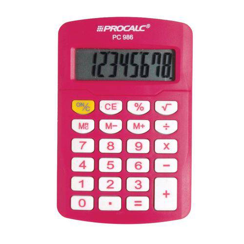 Assistência Técnica, SAC e Garantia do produto Calculadora Pessoal Procalc Pc986-p 8 Dígitos Pink
