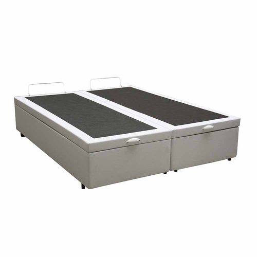 Assistência Técnica, SAC e Garantia do produto Cama Box Baú Bipartido King 96x203 Bege Courino