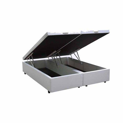 Assistência Técnica, SAC e Garantia do produto Cama Box Baú Bipartido King 96x203 Branco Courino