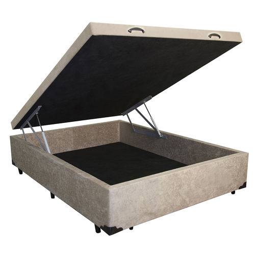 Assistência Técnica, SAC e Garantia do produto Cama Box Baú Casal 138x188 Bege Suede